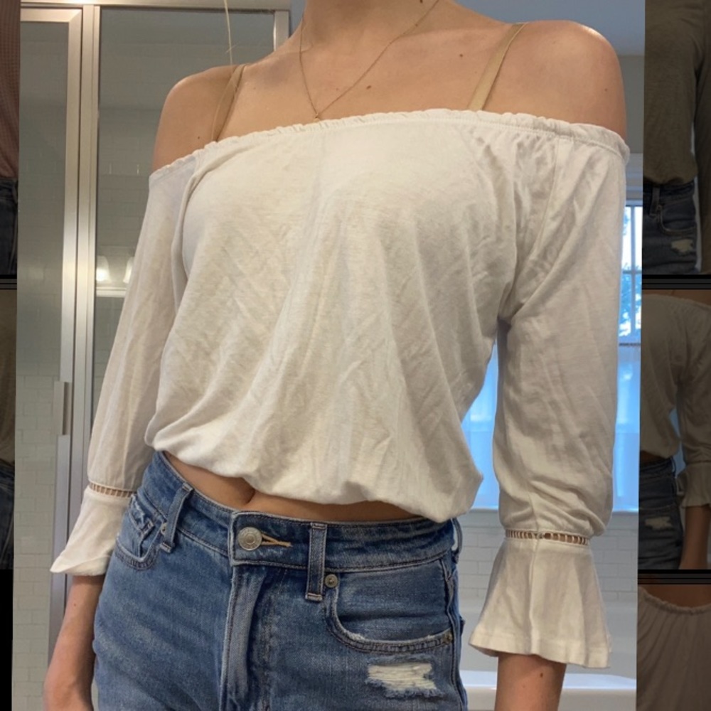 Off the shoulder flowy top